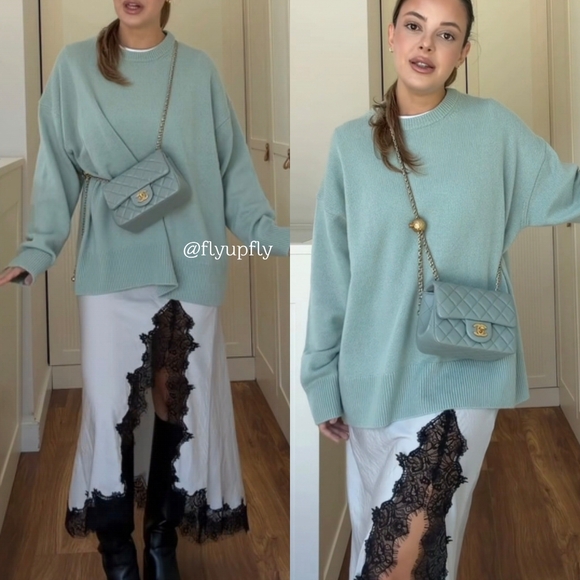 ZARA MIDI SKIRT LACE Size L - Picture 2 of 16